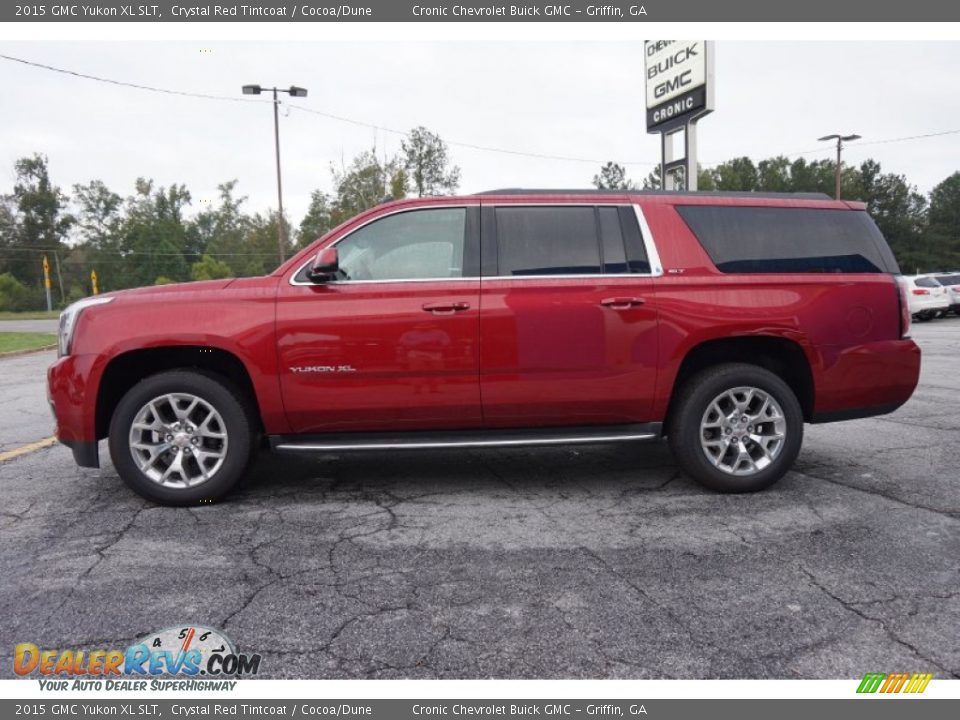 2015 GMC Yukon XL SLT Crystal Red Tintcoat / Cocoa/Dune Photo #4