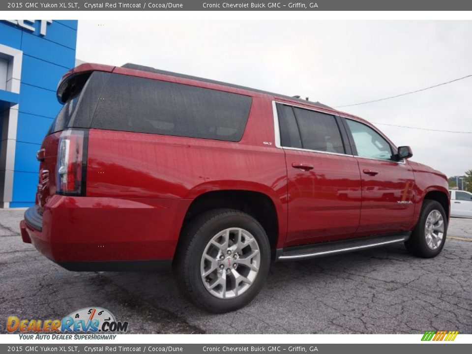 2015 GMC Yukon XL SLT Crystal Red Tintcoat / Cocoa/Dune Photo #7