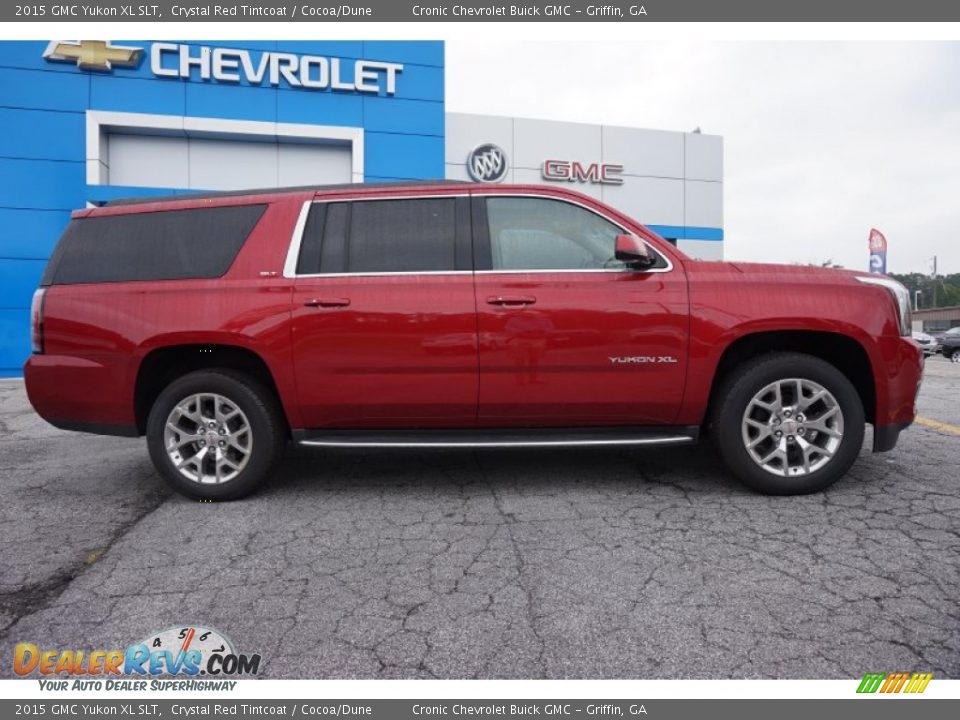 2015 GMC Yukon XL SLT Crystal Red Tintcoat / Cocoa/Dune Photo #8