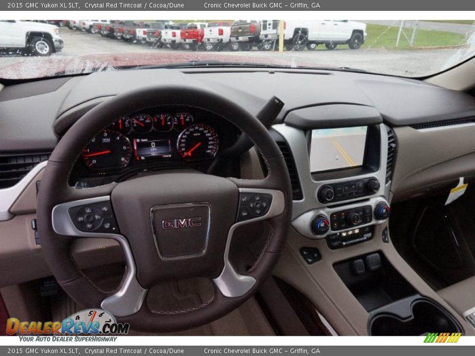 2015 GMC Yukon XL SLT Crystal Red Tintcoat / Cocoa/Dune Photo #10