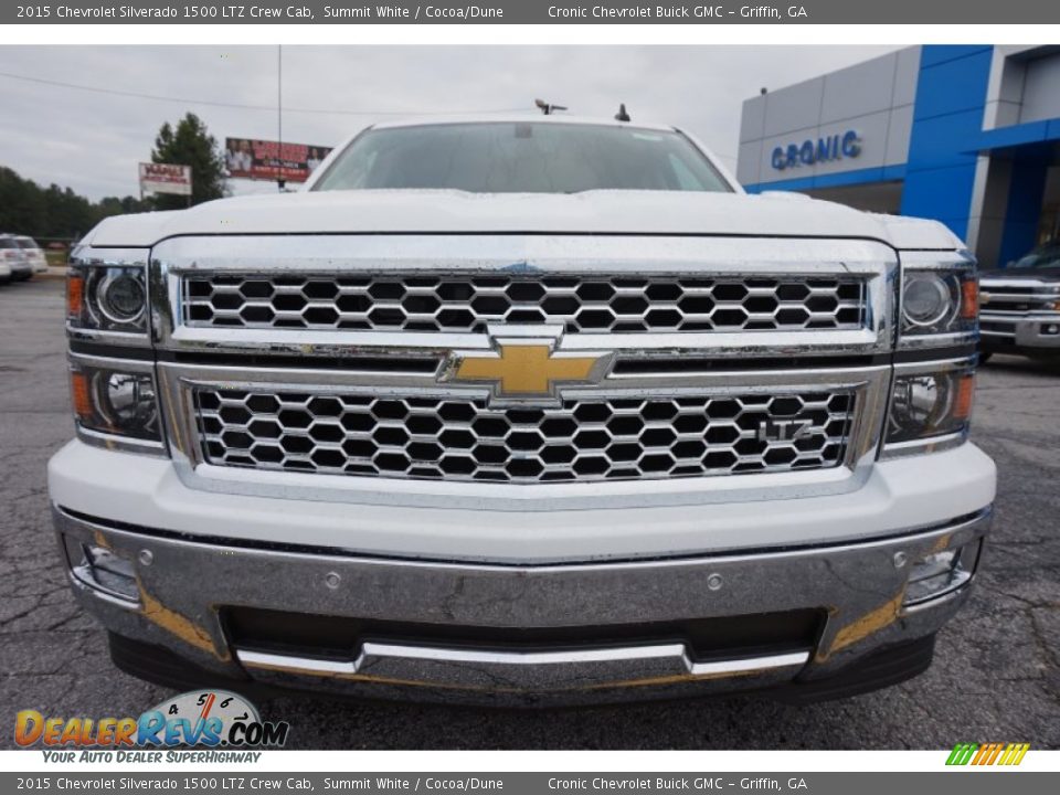 2015 Chevrolet Silverado 1500 LTZ Crew Cab Summit White / Cocoa/Dune Photo #2