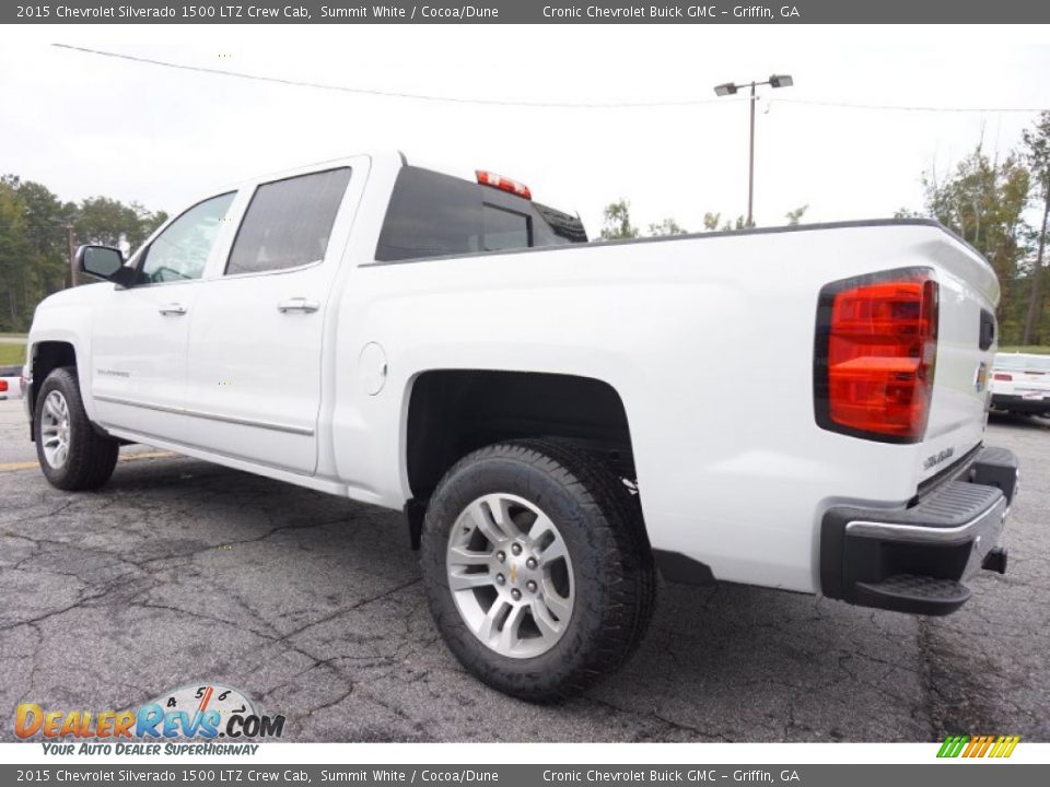 2015 Chevrolet Silverado 1500 LTZ Crew Cab Summit White / Cocoa/Dune Photo #5