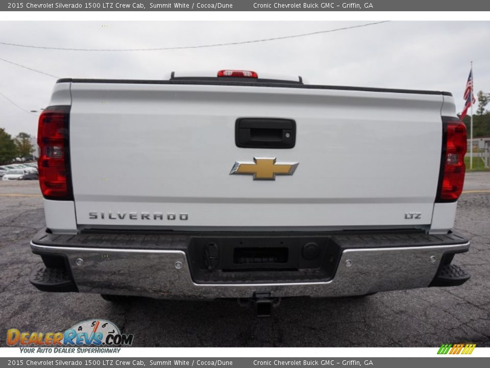 2015 Chevrolet Silverado 1500 LTZ Crew Cab Summit White / Cocoa/Dune Photo #6