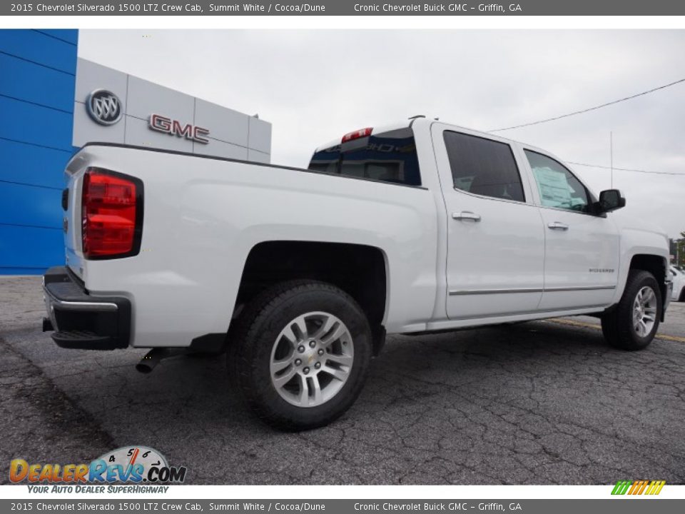 2015 Chevrolet Silverado 1500 LTZ Crew Cab Summit White / Cocoa/Dune Photo #7