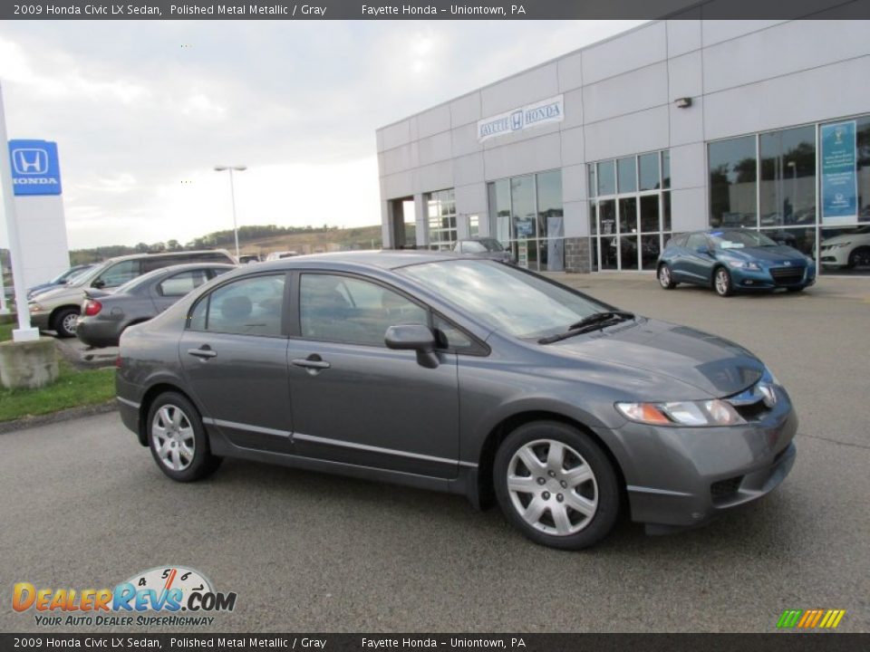 2009 Honda Civic LX Sedan Polished Metal Metallic / Gray Photo #1