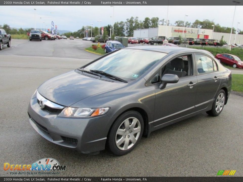 2009 Honda Civic LX Sedan Polished Metal Metallic / Gray Photo #5