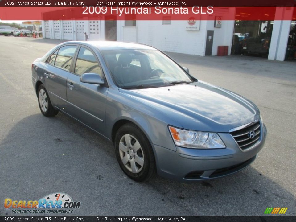 2009 Hyundai Sonata GLS Slate Blue / Gray Photo #1