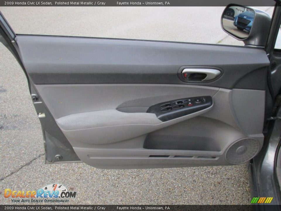 2009 Honda Civic LX Sedan Polished Metal Metallic / Gray Photo #6