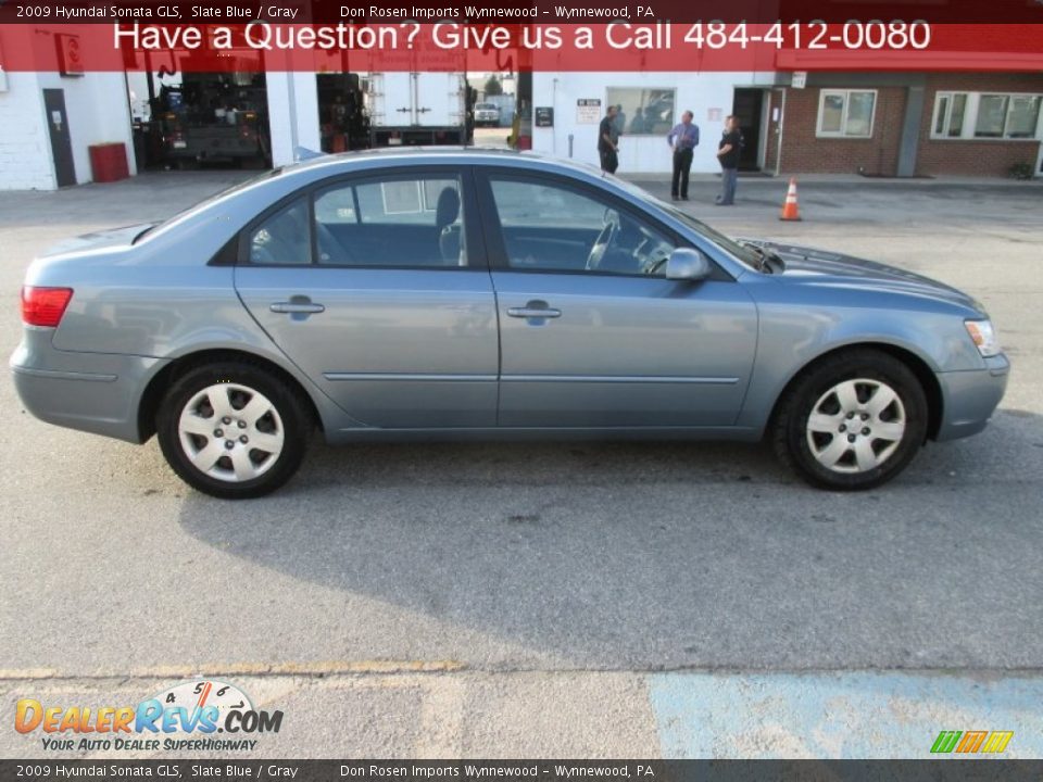 2009 Hyundai Sonata GLS Slate Blue / Gray Photo #2