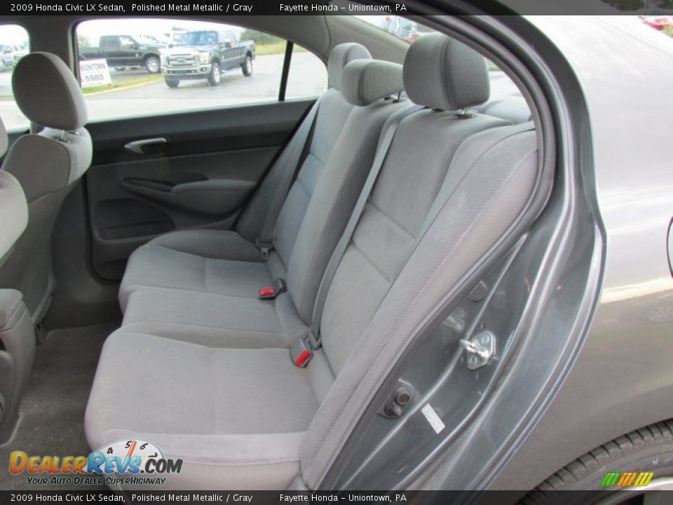 2009 Honda Civic LX Sedan Polished Metal Metallic / Gray Photo #8