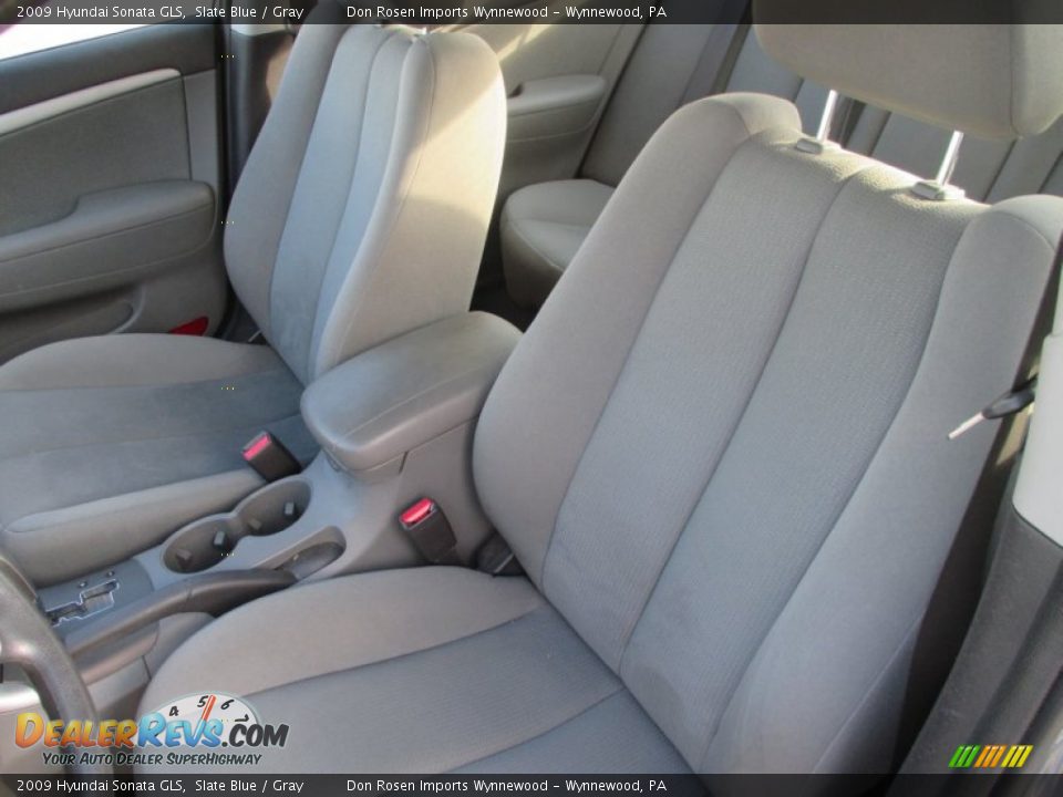 2009 Hyundai Sonata GLS Slate Blue / Gray Photo #4