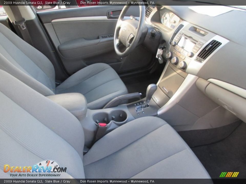 2009 Hyundai Sonata GLS Slate Blue / Gray Photo #6