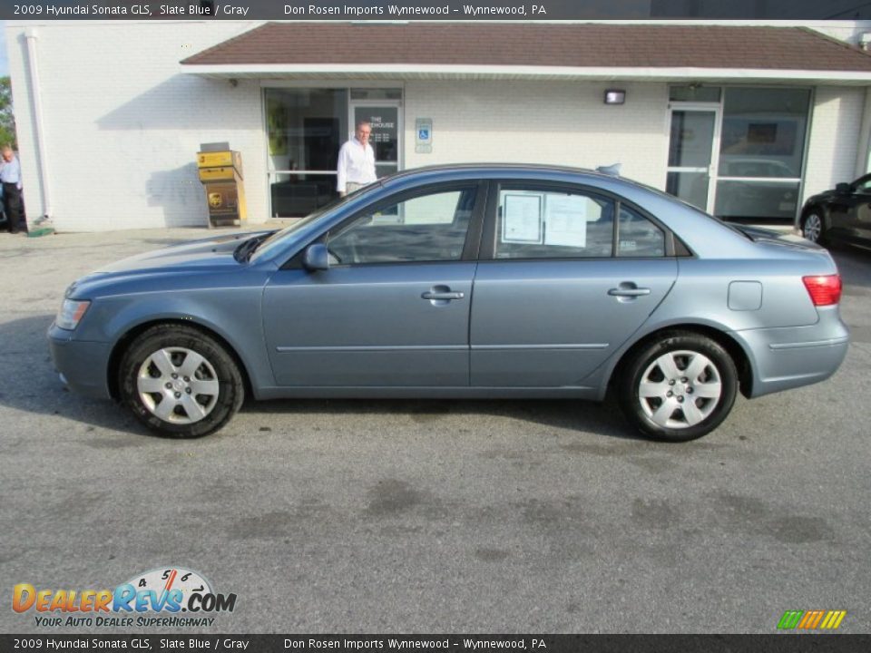 2009 Hyundai Sonata GLS Slate Blue / Gray Photo #8