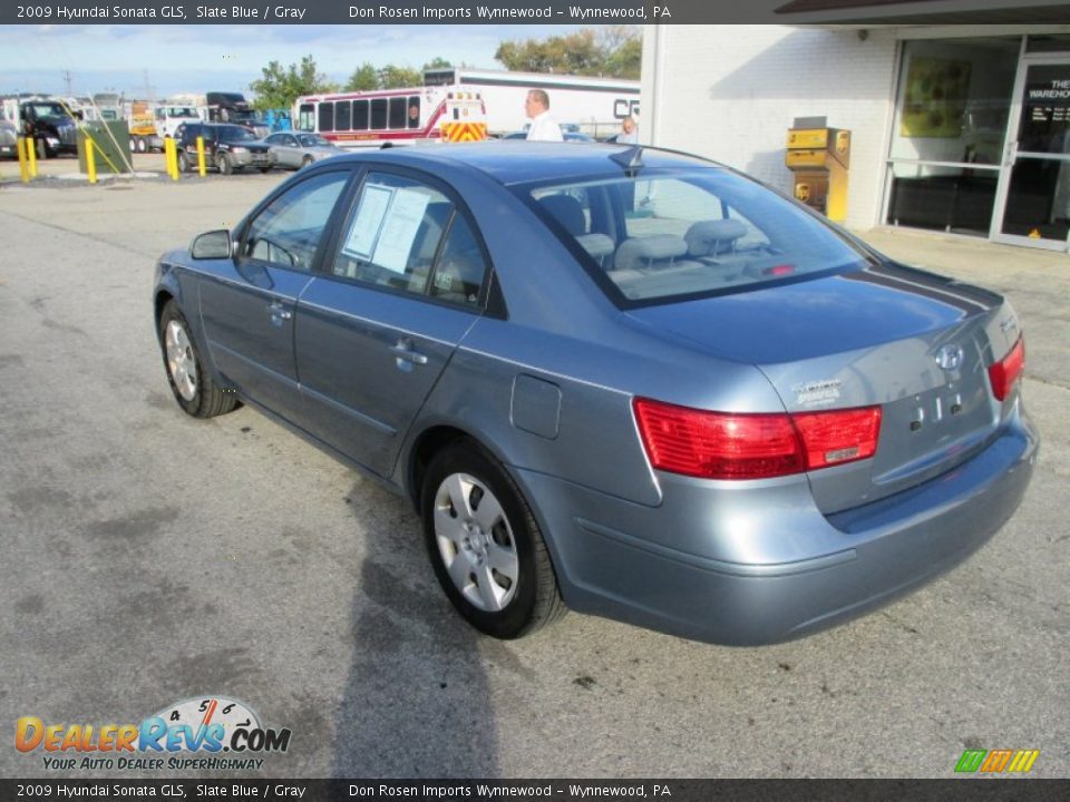 2009 Hyundai Sonata GLS Slate Blue / Gray Photo #9
