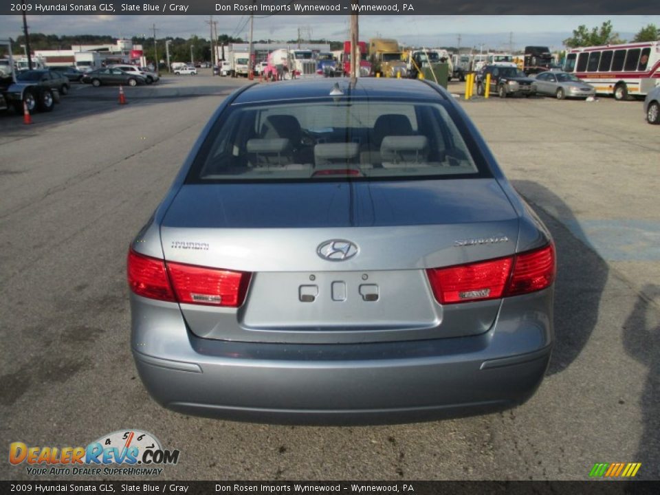 2009 Hyundai Sonata GLS Slate Blue / Gray Photo #10