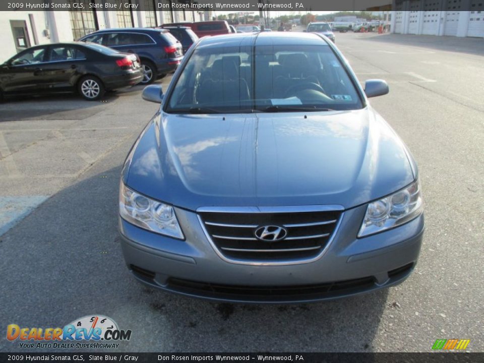 2009 Hyundai Sonata GLS Slate Blue / Gray Photo #11
