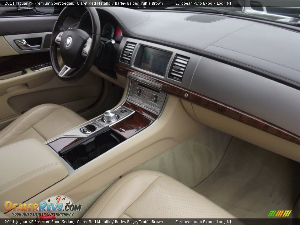 2011 Jaguar XF Premium Sport Sedan Claret Red Metallic / Barley Beige/Truffle Brown Photo #14