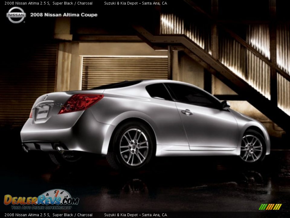 2008 Nissan Altima 2.5 S Super Black / Charcoal Photo #2