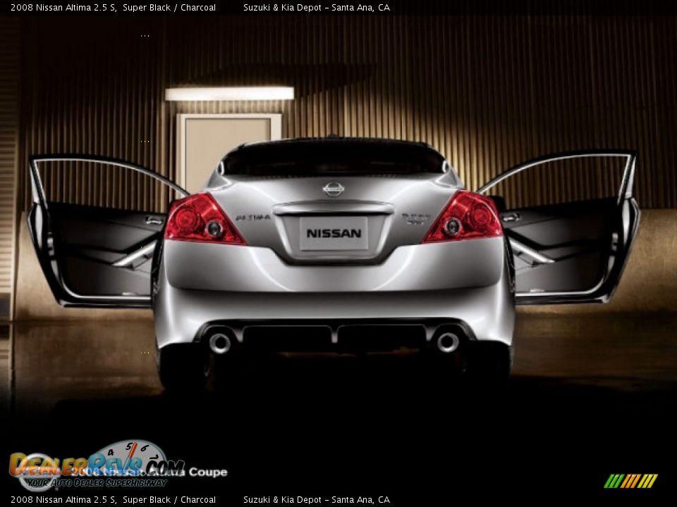 2008 Nissan Altima 2.5 S Super Black / Charcoal Photo #6