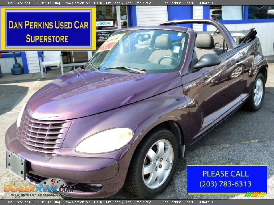 2005 Chrysler PT Cruiser Touring Turbo Convertible Dark Plum Pearl / Dark Slate Gray Photo #1