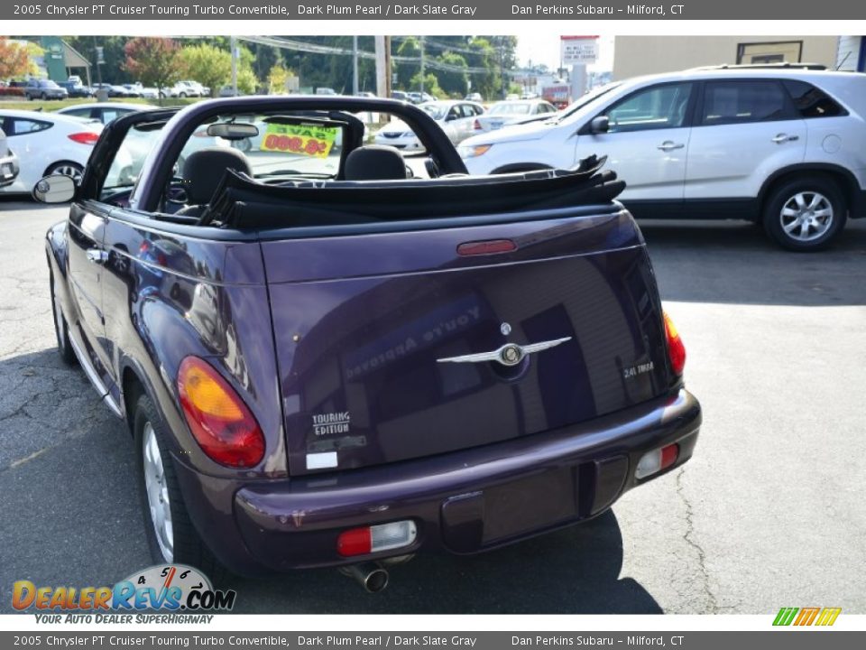 2005 Chrysler PT Cruiser Touring Turbo Convertible Dark Plum Pearl / Dark Slate Gray Photo #7