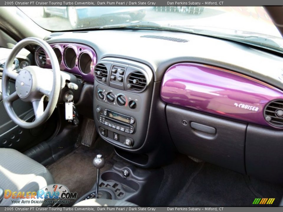 2005 Chrysler PT Cruiser Touring Turbo Convertible Dark Plum Pearl / Dark Slate Gray Photo #9