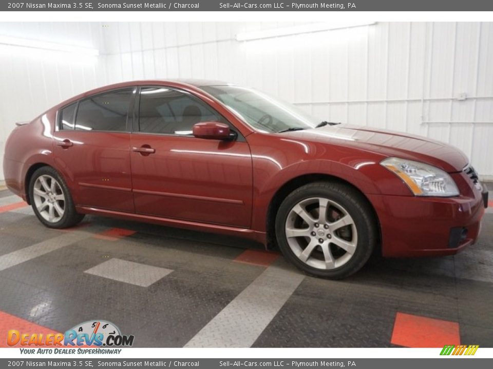 2007 Nissan Maxima 3.5 SE Sonoma Sunset Metallic / Charcoal Photo #6