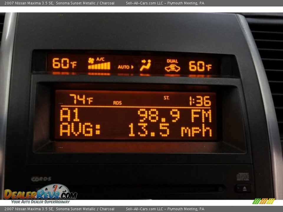 2007 Nissan Maxima 3.5 SE Sonoma Sunset Metallic / Charcoal Photo #28