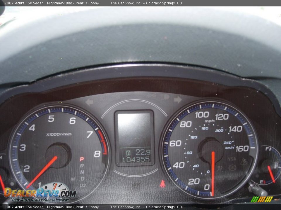2007 Acura TSX Sedan Nighthawk Black Pearl / Ebony Photo #15