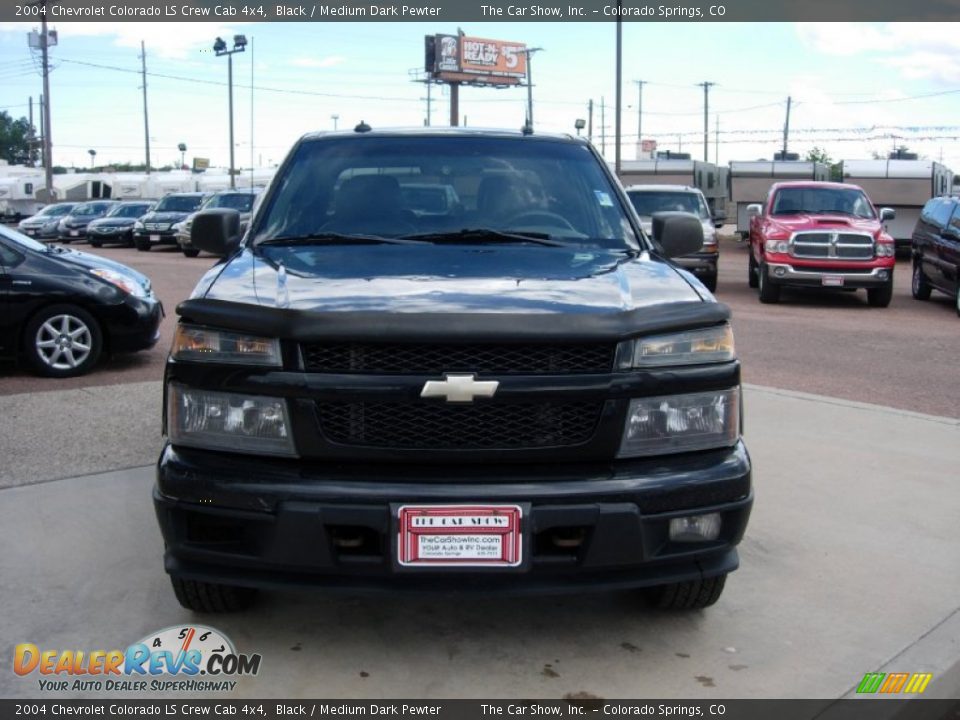 2004 Chevrolet Colorado LS Crew Cab 4x4 Black / Medium Dark Pewter Photo #7