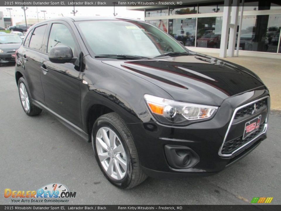 2015 Mitsubishi Outlander Sport ES Labrador Black / Black Photo #1