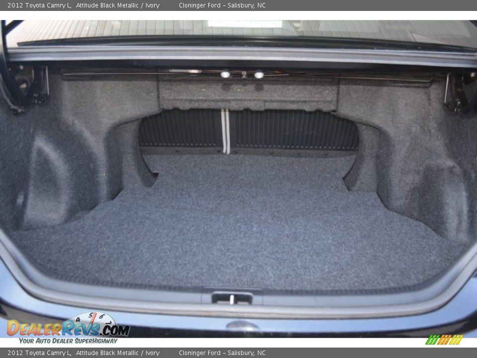 2012 Toyota Camry L Attitude Black Metallic / Ivory Photo #12