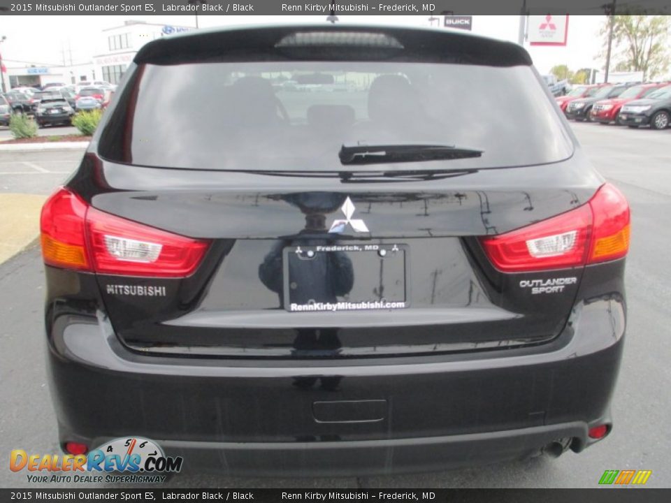 2015 Mitsubishi Outlander Sport ES Labrador Black / Black Photo #6