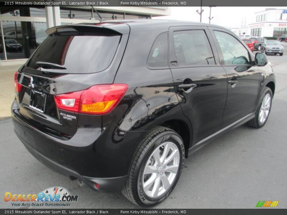 2015 Mitsubishi Outlander Sport ES Labrador Black / Black Photo #7