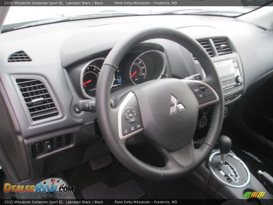 2015 Mitsubishi Outlander Sport ES Labrador Black / Black Photo #11