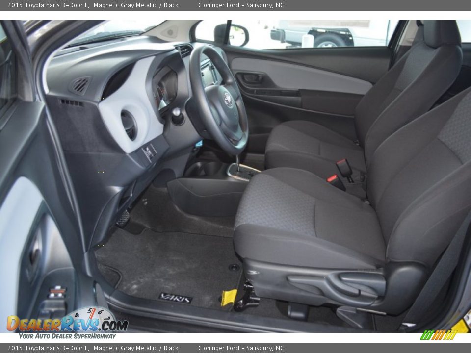 Black Interior - 2015 Toyota Yaris 3-Door L Photo #6