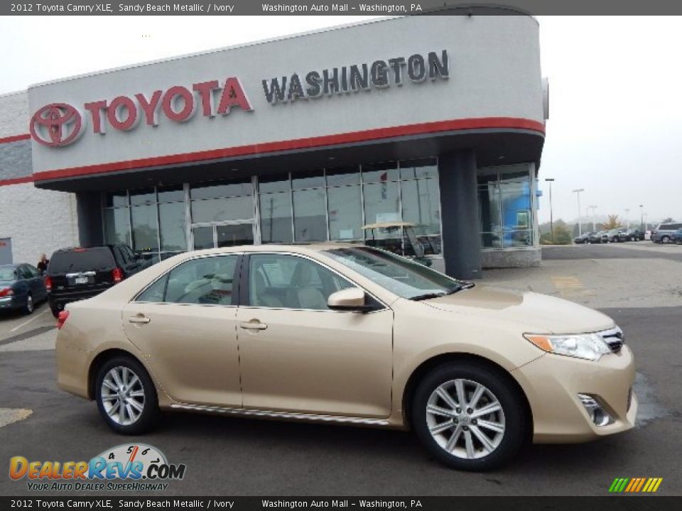 2012 Toyota Camry XLE Sandy Beach Metallic / Ivory Photo #2