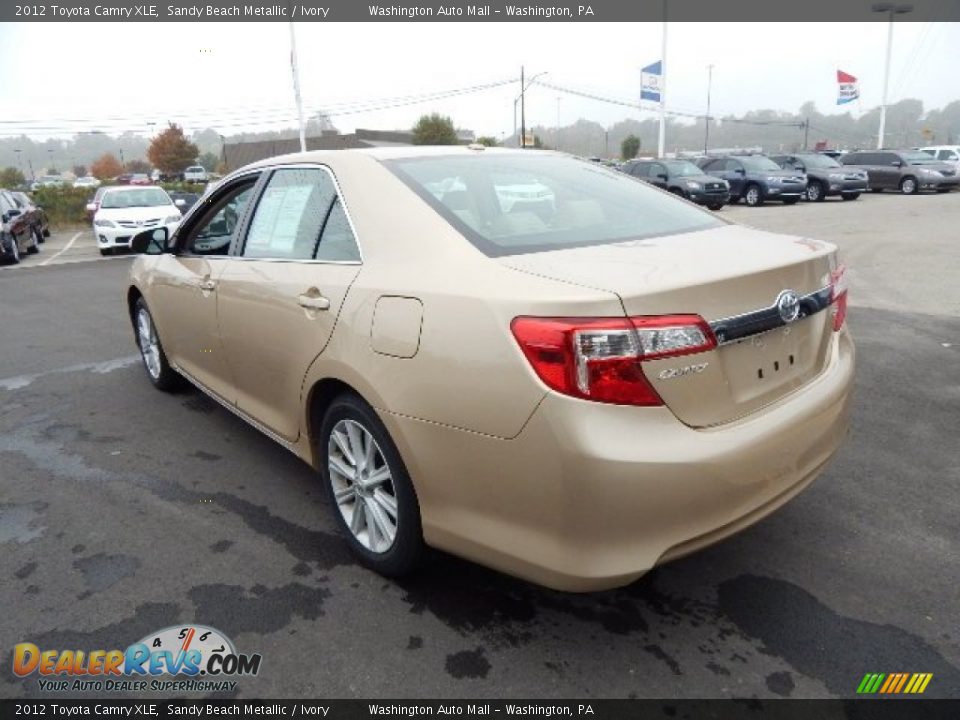 2012 Toyota Camry XLE Sandy Beach Metallic / Ivory Photo #8