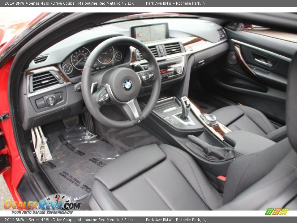 Black Interior - 2014 BMW 4 Series 428i xDrive Coupe Photo #10