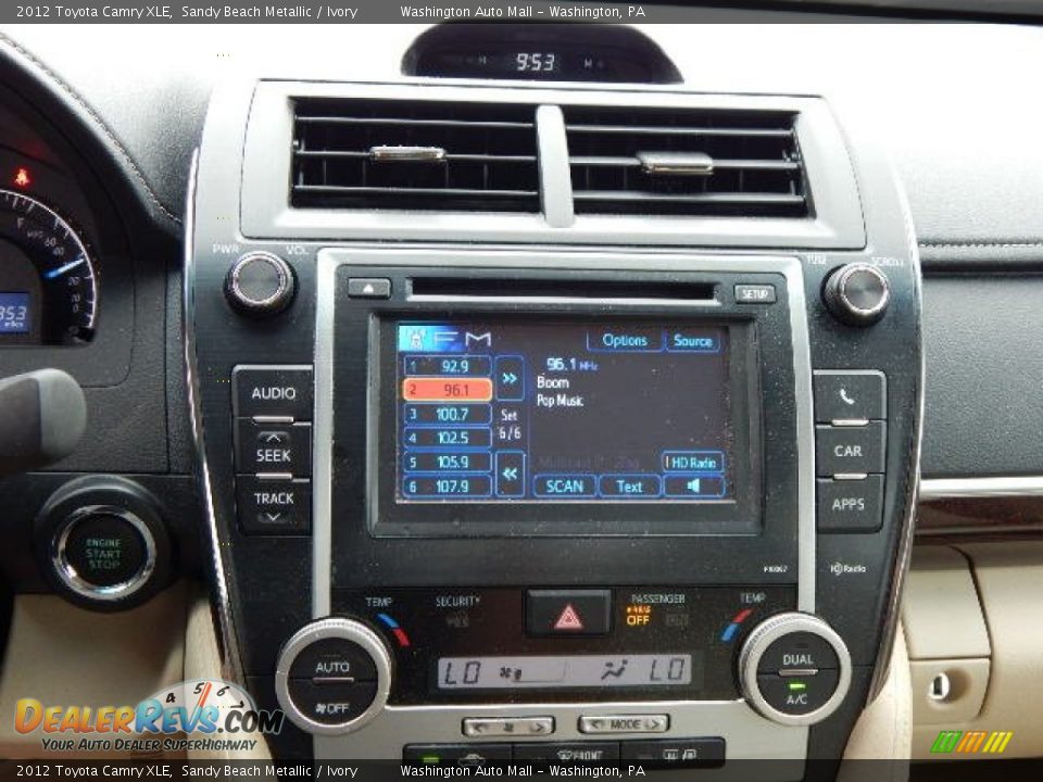 2012 Toyota Camry XLE Sandy Beach Metallic / Ivory Photo #14