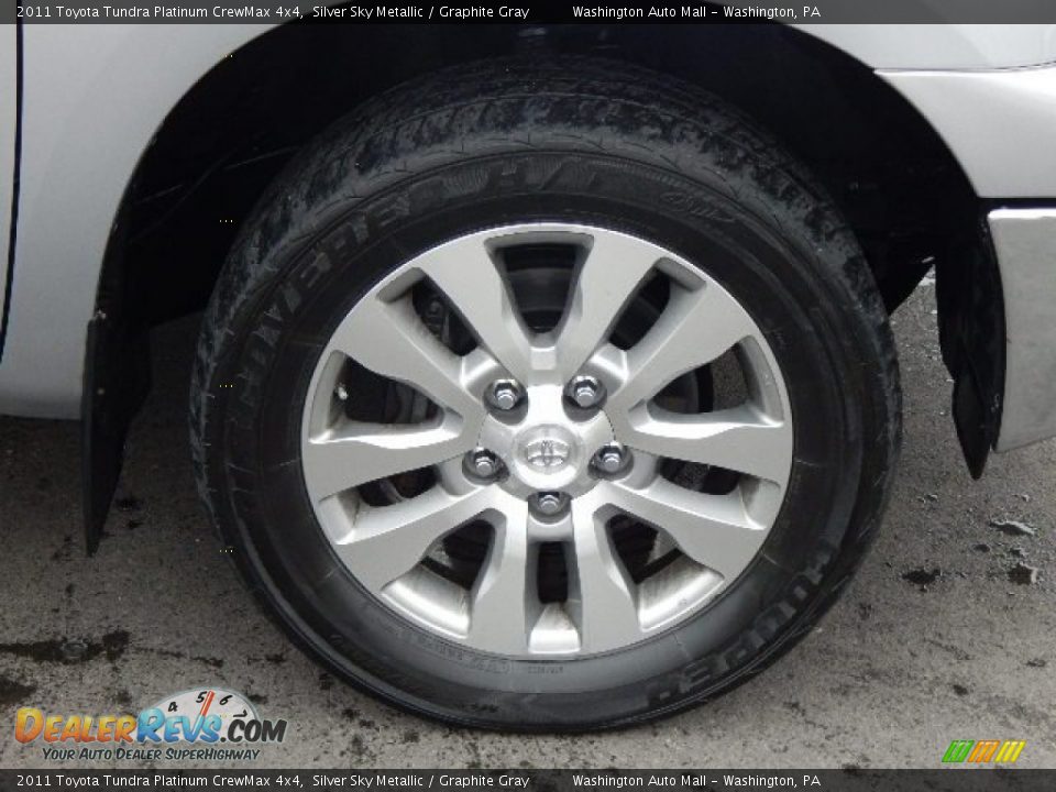 2011 Toyota Tundra Platinum CrewMax 4x4 Silver Sky Metallic / Graphite Gray Photo #3