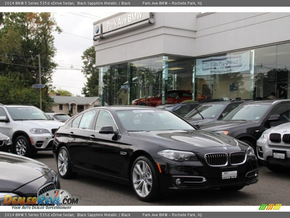 2014 BMW 5 Series 535d xDrive Sedan Black Sapphire Metallic / Black Photo #1