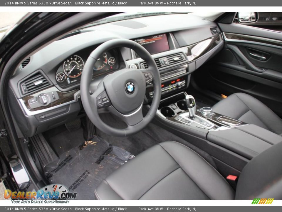 2014 BMW 5 Series 535d xDrive Sedan Black Sapphire Metallic / Black Photo #10