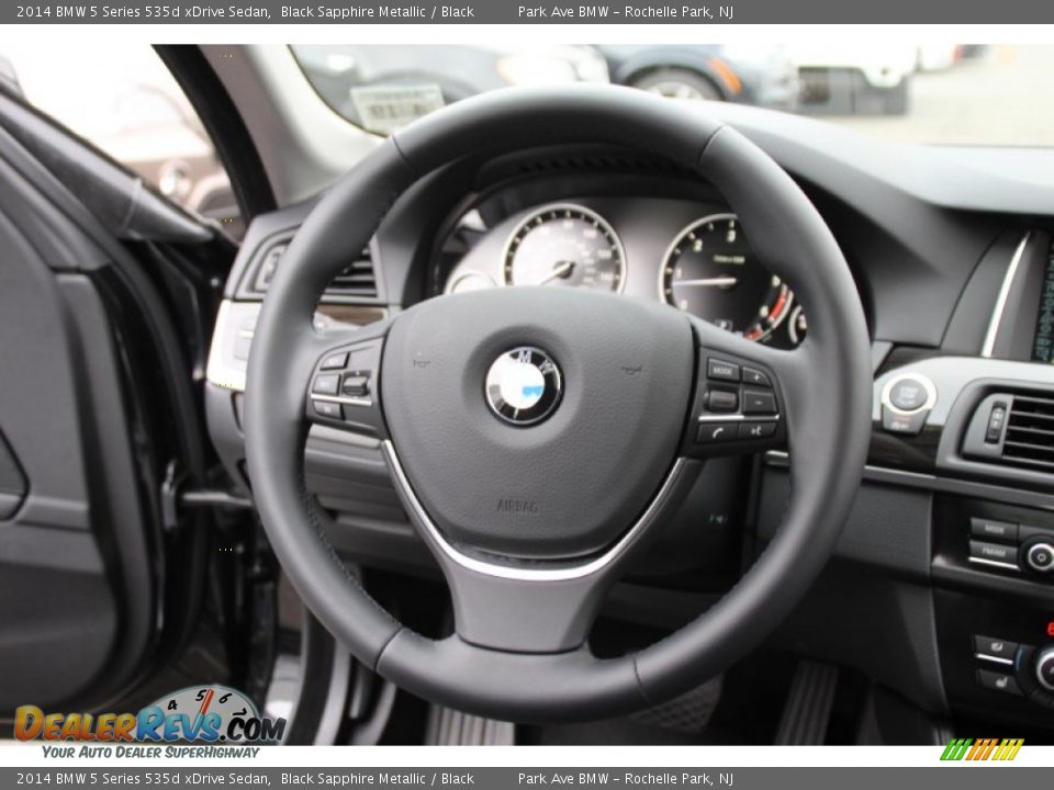 2014 BMW 5 Series 535d xDrive Sedan Black Sapphire Metallic / Black Photo #18