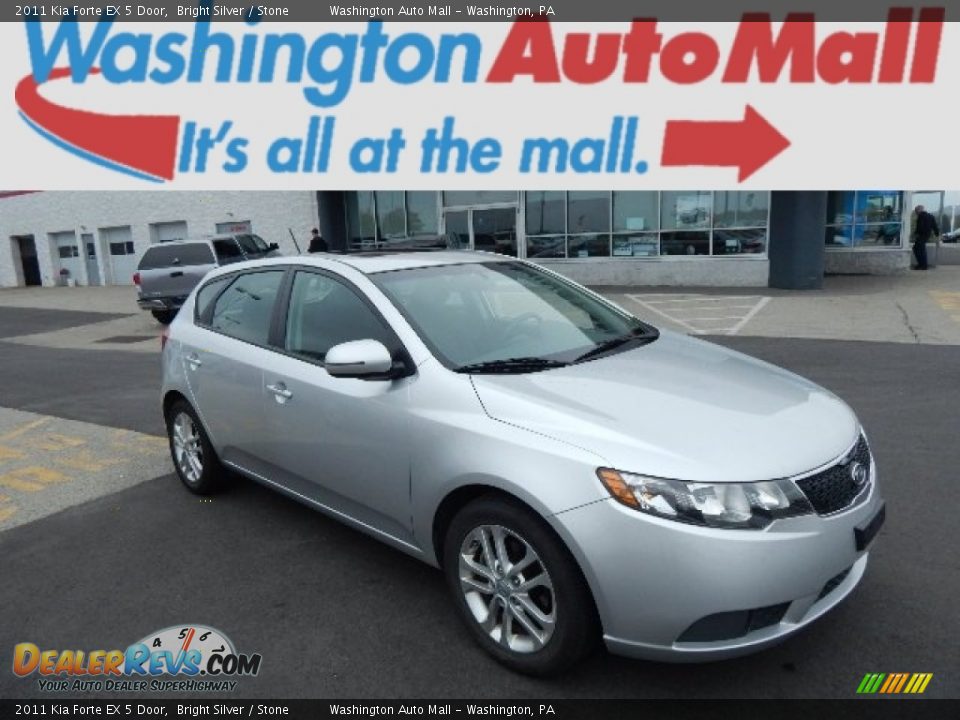 2011 Kia Forte EX 5 Door Bright Silver / Stone Photo #1