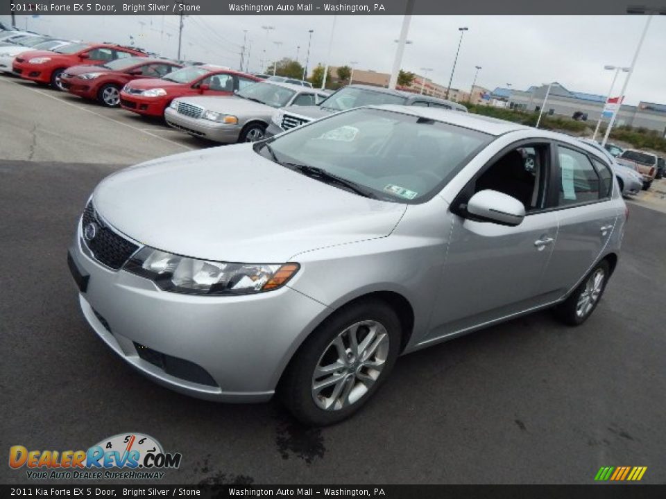 2011 Kia Forte EX 5 Door Bright Silver / Stone Photo #6