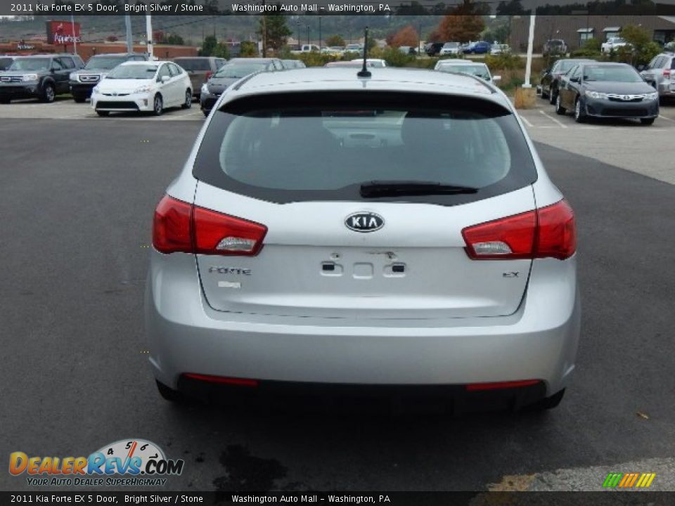 2011 Kia Forte EX 5 Door Bright Silver / Stone Photo #8