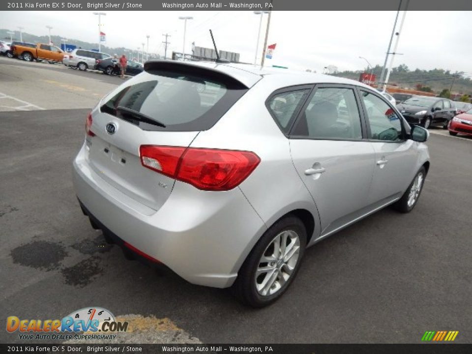 2011 Kia Forte EX 5 Door Bright Silver / Stone Photo #9