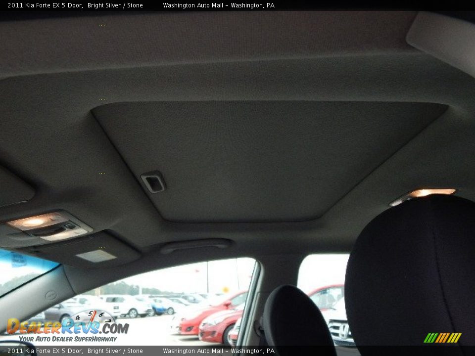 2011 Kia Forte EX 5 Door Bright Silver / Stone Photo #10