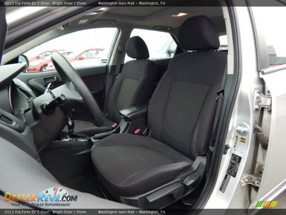 2011 Kia Forte EX 5 Door Bright Silver / Stone Photo #13